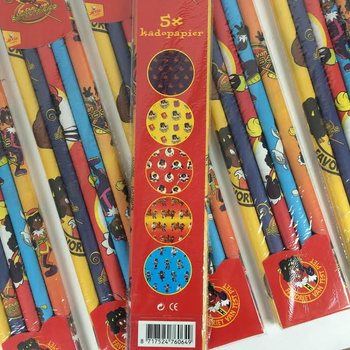 5件装'De Club van Sinterklaas'礼品包装纸
