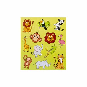 趣味贴纸 &ndash; 款式：丛林动物 (120张)