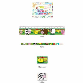 4件套农场动物文具套装 (24套)