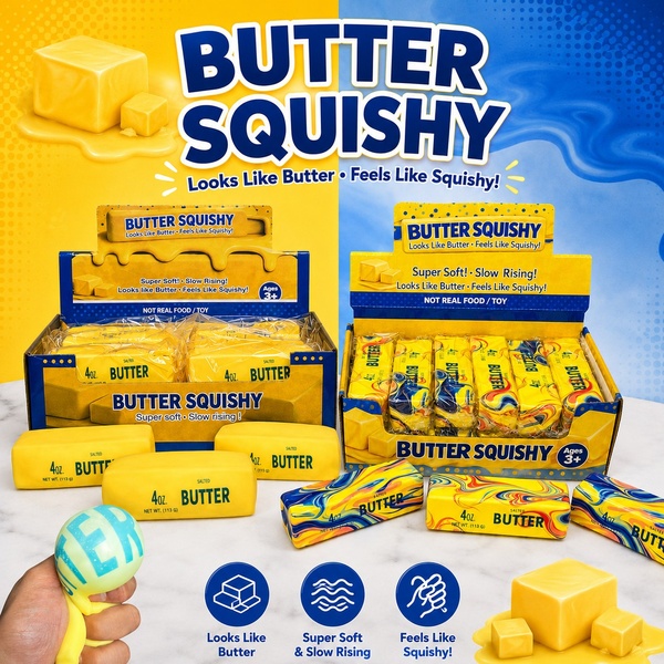 爆款 - 黄油捏捏乐 - Butter Squishy 减压玩具