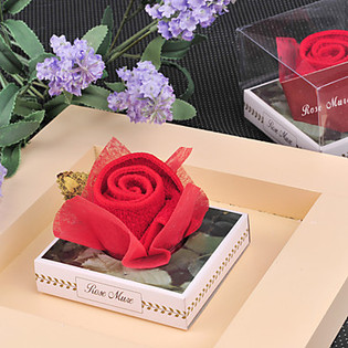 玫瑰花造型毛巾 (3件装)
