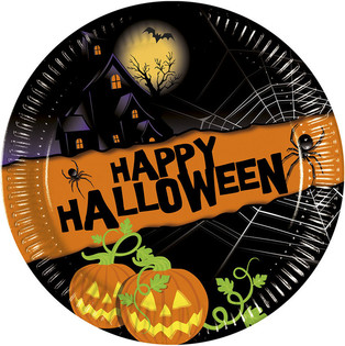 8件套一次性餐盘 - 型号：Happy Halloween (6套)